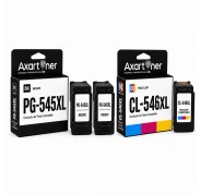 Compatible Pack Canon PG545XL Negro (2 ud.) + CL546XL Tricolor (1 ud.) Cartuchos de Tinta Muestra Nivel de Tinta (PG-545 + CL-546)