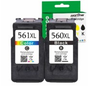 Compatible Pack Canon PG560XL Negro + CL561XL Tricolor Cartuchos de Tinta PG560 CL561