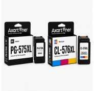 Compatible Pack Canon PG575XL Negro + CL576XL Tricolor Cartuchos de Tinta 5437C001 / 5441C001 para Pixma TR4750i, TR4751i, TR4756i, TR4757i, TS3550i, TS3551i, TS3750i, TS3751i, TS3752i