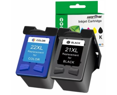 Compatible Pack HP 21XL Negro (1 ud.) + HP 22XL Color (1 ud.) Cartuchos de Tinta