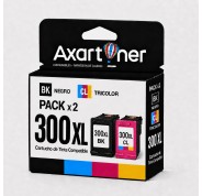 Compatible Pack HP 300XL (Negro 1ud. + TRICOLOR 1 ud.) Cartuchos de Tinta CC641EE / CC644EE