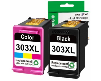 Compatible Pack HP 303XL (Negro 1 ud. + Tricolor 1 ud.) 3YN10AE Cartuchos de Tinta