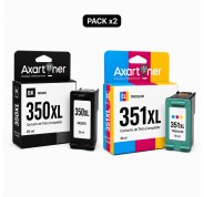 Compatible Pack HP 350XL Negro (1 ud.) + HP 351XL Color (1 ud.) Cartuchos de Tinta CB336EE / CB338EE