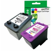 Compatible Pack HP 901XL Negro +  HP 901XL Tricolor Cartuchos de Tinta