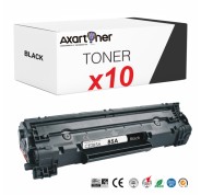 Compatible Pack x 10 Canon 726 Negro Cartucho de Toner 3483B002 / CRG726 para Canon LBP-6200, LBP-6230