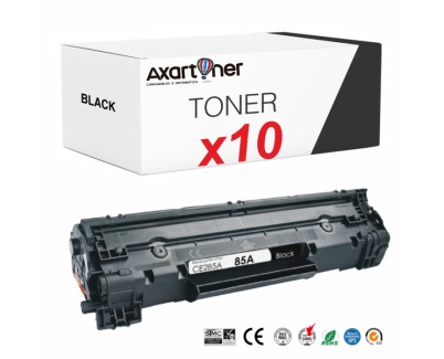 Compatible Pack x 10 Canon 726 Negro Cartucho de Toner 3483B002 / CRG726 para Canon LBP-6200, LBP-6230