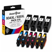 Compatible Pack x 10 HP 934XL / HP 935XL Cartuchos de Tinta