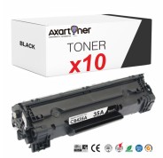 Compatible Pack x 10 HP CB435A Negro Cartucho de Toner 35A