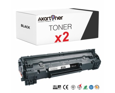 Compatible Pack x 2 Canon 726 Negro Cartucho de Toner 3483B002 / CRG726 para Canon LBP-6200, LBP-6230