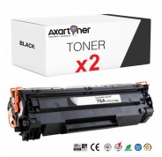 Compatible Pack x 2 Canon 728 Negro Cartucho de Toner 3500B002 CRG-728