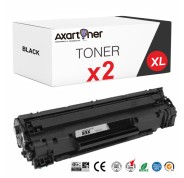 Compatible Pack x 2 Canon 737 Negro Cartuchos de Toner 9435B002 CRG737