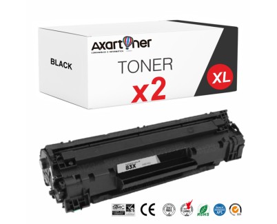 Compatible Pack x 2 Canon 737 Negro Cartuchos de Toner 9435B002 CRG737