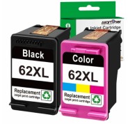 Compatible Pack x 2 HP 62XL (Negro 1 ud. + TRICOLOR 1 ud.) Cartuchos de Tinta - C2P05AE / C2P07AE