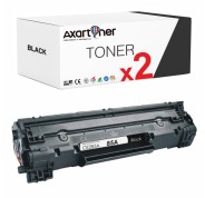 Compatible Pack x 2 HP CE285A Negro Cartucho de Toner 85A