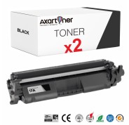 Compatible Pack x 2 HP CF217A / 17A Negro Cartuchos de Toner