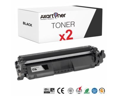 Compatible Pack x 2 HP CF217A / 17A Negro Cartuchos de Toner