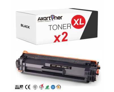 Compatible Pack x 2 HP CF244XL / 44A XL Negro Cartuchos de Toner (alta capacidad / jumbo) para HP LaserJet Pro M15, M17, M28