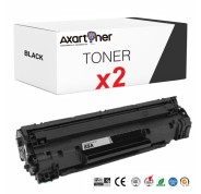 Compatible Pack x 2 HP CF283A / 83A Negro Cartuchos de Toner