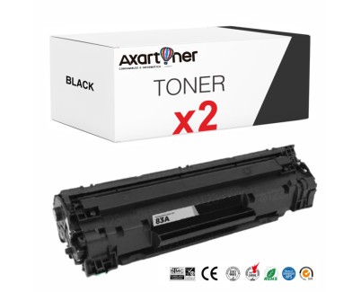 Compatible Pack x 2 HP CF283A / 83A Negro Cartuchos de Toner