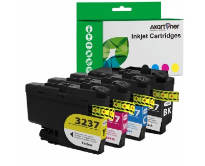 Compatible Pack x 4 Brother LC3237 Cartuchos de Tinta Pigmentada LC-3237