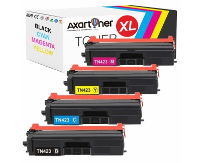 Compatible Pack x 4 Brother TN421 / TN423 / TN426 Cartuchos de Toner