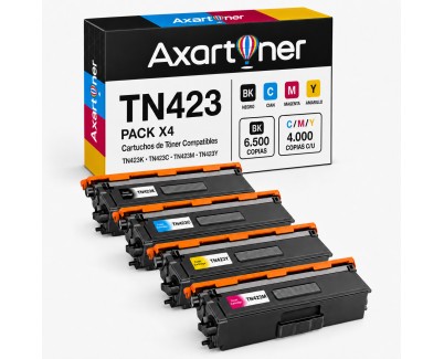 Compatible Pack x 4 Brother TN423 / TN421 / TN426 Cartuchos de Toner para Brother HL-L8260CDW HL-L8360CDW DCP-L8410CDN DCP-L8410CDW MFC-L8690CDW MFC-L8900CDW