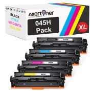 Compatible Pack x 4 Canon 045H Cartuchos de Toner para i-Sensys LBP611, LBP612, LBP613, MF631, MF632, MF633, MF634, MF635
