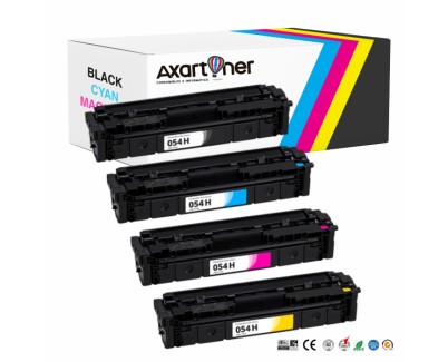 Compatible Pack x 4 Canon 054H Cartuchos de Toner