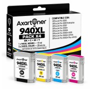 Compatible Pack x 4 HP 940XL Cartuchos de Tinta