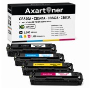 Compatible Pack x 4 HP CB540A / CB541A / CB542A / CB543A Cartuchos de Toner 125A