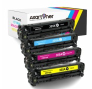 Compatible Pack x 4 HP CE410X / CE411A / CE412A / CE413A - 305X / 305A Cartuchos de Toner