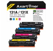 Compatible Pack x 4 HP CF210X / CF211A / CF212A / CF213A Cartuchos de Toner 131X / 131A