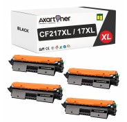 Compatible Pack x4 HP CF217A XL / 17A XL Negro Cartucho de Toner Alta Capacidad / Jumbo para Laserjet Pro M102a M102w MFP M130a M130fn M130fw M130nw