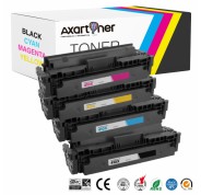 Compatible Pack x 4 HP CF410X / CF411X / CF412X / CF413X Cartuchos de Toner 410X / 410A para HP Color Laserjet Pro M452 - MFP M377, M477