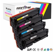 Compatible Pack x 4 HP CF530A / CF531A / CF532A / CF533A Cartuchos de Toner 205A