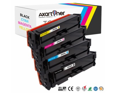 Compatible Pack x 4 HP CF530A / CF531A / CF532A / CF533A Cartuchos de Toner 205A