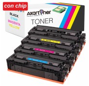 Compatible Pack x4 HP W2410A, W2411A, W2412A, W2413A 216A - CON CHIP - para HP Color LasertJet Pro MFP M182n, MFP M183fw