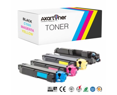 Compatible Pack x 4 Kyocera TK5150 Cartuchos de Toner para Ecosys M6035, M6535, P6035, TK-5150