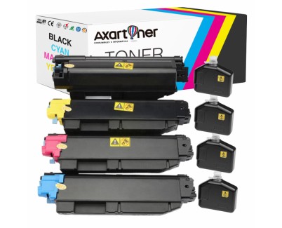 Compatible Pack x 4 Kyocera TK5270 Cartuchos de Toner para Kyocera Ecosys M6230, M6630, P6230
