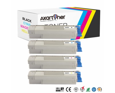 Compatible Pack x 4 OKI C5650 / C5750 Cartuchos de Toner