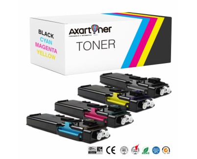 Compatible Pack x 4 Xerox Phaser 6600 / WorkCentre 6605 Cartuchos de Toner