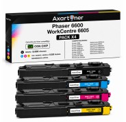 Compatible Pack x 4 Xerox Phaser 6600 / WorkCentre 6605 Cartuchos de Toner