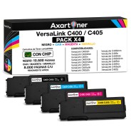Compatible Pack x 4 Xerox VersaLink C400 / C405 Cartuchos de Toner