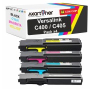 Compatible Pack x 4 Xerox VersaLink C400 / C405 Cartuchos de Toner