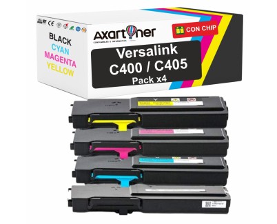 Compatible Pack x 4 Xerox VersaLink C400 / C405 Cartuchos de Toner