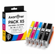Compatible Pack x 5 Canon PGI550XL / CLI551XL Cartuchos de Tinta