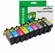 Compatible Pack x 9 Epson T7601/2/3/4/6/7/8/9 Cartuchos de Tinta Pigmentada para Epson SureColor SC-P600