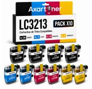 Compatible Pack x10 Brother LC3213 / LC3211 Cartuchos de Tinta LC-3213 / LC-3211