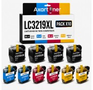 Compatible Pack x10 Brother LC3219 XL / LC3217 Cartuchos de Tinta LC-3219XL