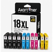 Compatible Pack x10 Epson T1811 / T1812 / T1813 / T1814 - 18XL Cartuchos de Tinta